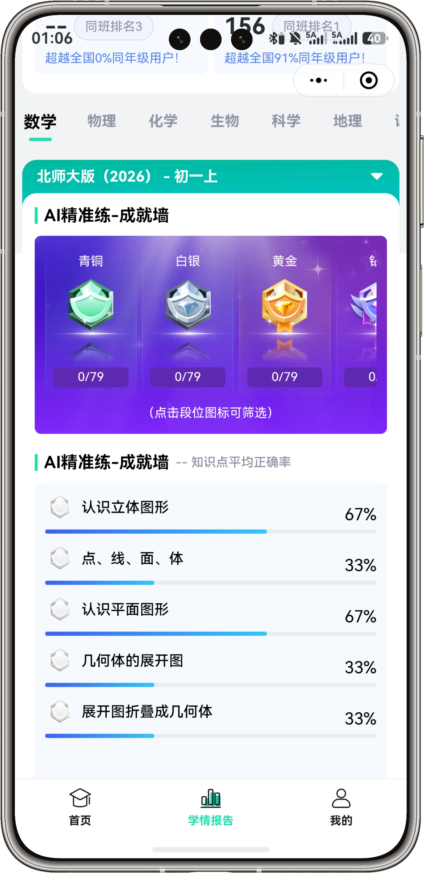 家长小程序学情